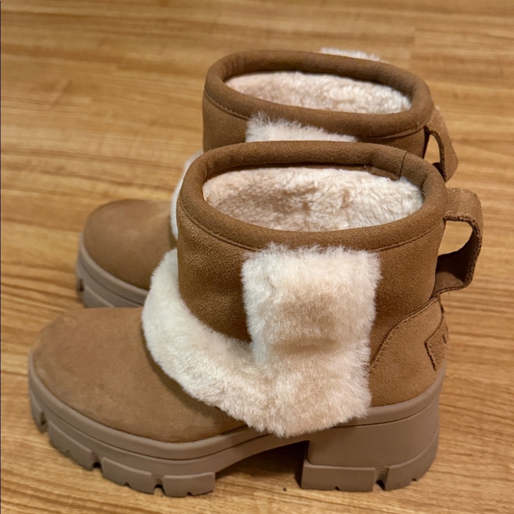 UGG Tan and Cream Winter Boots